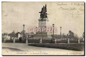 Old Postcard Courbevoie The Monument of the Defense Army