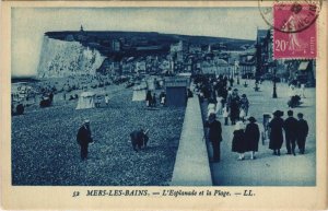 CPA MERS-les-BAINS Esplanade et la Plage (807138)