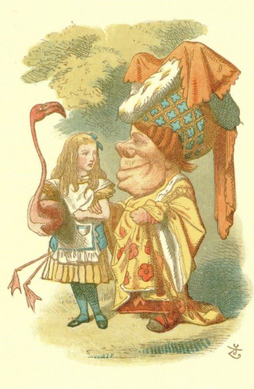 Alice In Wonderland The Duchess Nursery 1890 Victorian Book Postcard