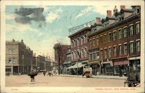 East Boston Massachusetts MA Central Square Street Scene c1910 Postcard