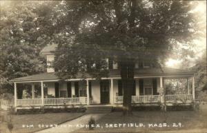 Sheffield MA Elm Court Inn Annex c1915 Real Photo Postcard