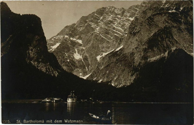 CPA AK Konigssee St.Bartholoma mit Watzmann GERMANY (878661)