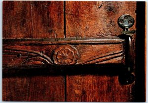 Postcard - Close up of the Mayflower Cabin Door - Jordans, England