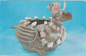 Zoomorphic Vessel Buzzard shaped Mexico Postcard unused creased