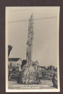 RPPC LEMMON SOUTH DAKOTA SD PETRIFIED PARK VINTAGE REAL PHOTO POSTCARD