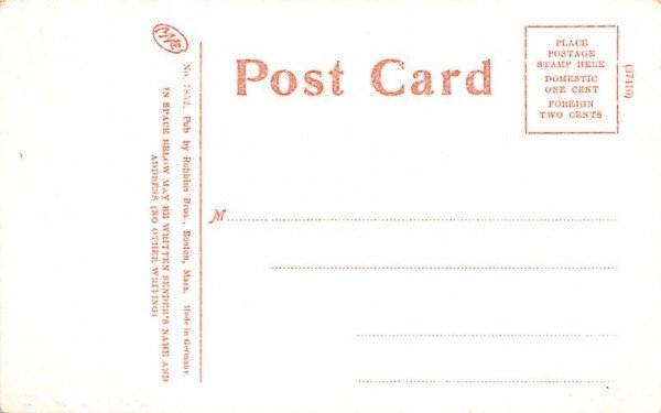 Rustic Pavilion  Springfield, Massachusetts Postcard