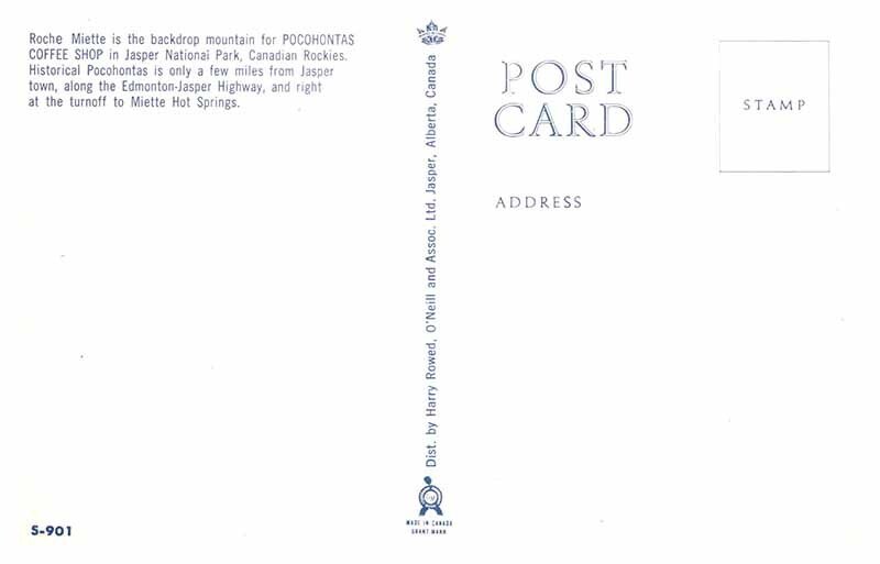 Postcard RESTAURANT SCENE Jasper Alberta AB AR1655