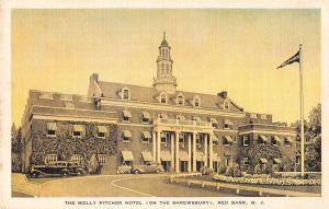 Red Bank New Jersey Molly Pitcher Hotel on the Shrewsbury Postcard J52031