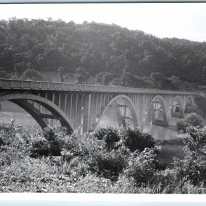 c1930s Branson/Hollister, MO RPPC Lake Taneycomo Bridge Concrete Arch Photo A209