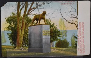 Bennington, VT - Catamount Monument - Early 1900s Flag Cancel