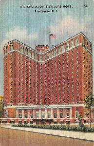 Providence Rhode Island 1950s Postcard The Sheraton-Biltmore Hotel