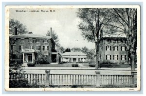 c1930's Woodman Institute Street View Dover New Hampshire Vintage Postcard