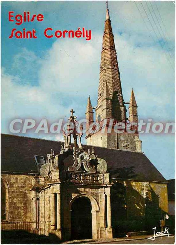 Modern Postcard The church of Saint Cornely Carnac and porch (seventeenth cen...