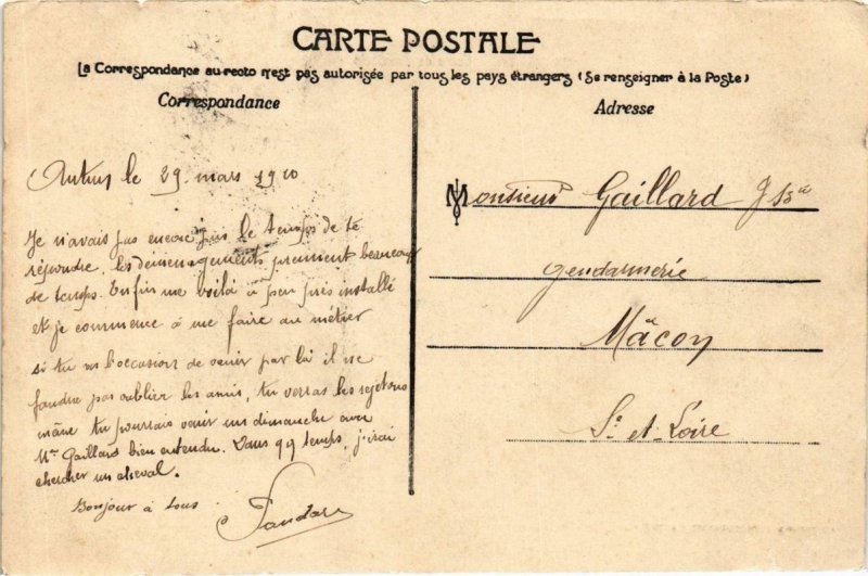 CPA AUTUN École de Cavalerie (649413)