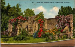 Florida Bradenton Ruins Of Braden Castle 1955