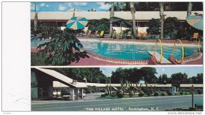 Swimming Pool, Village Motel, Rockingham, North Carolina, 40-60´s