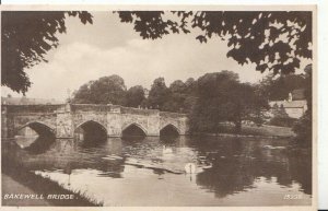 Derbyshire Postcard - Bakewell Bridge - Ref 4349A