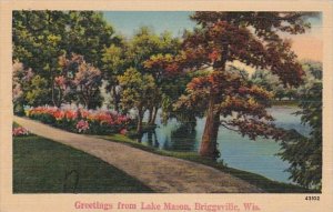 Wisconsin Briggsville Greetings From Lake Mason