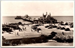 1957 The Pier St. Annes-On-Sea England Real Photo RPPC Posted Postcard