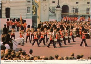 postcard London, England UK - Changing of the Guard at Buckingham Palace