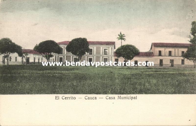 colombia, EL CERRITO, Cauca, Casa Municipal (1910s) F. Menotti