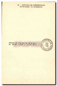 Old Postcard Chateau de Pierrefonds Ass lamp Carpenter