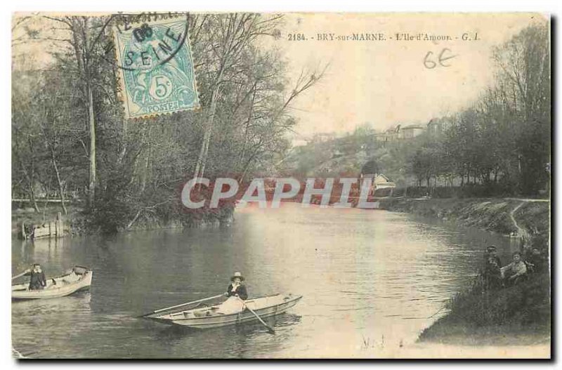 Old Postcard Bry sur Marne the Love Island