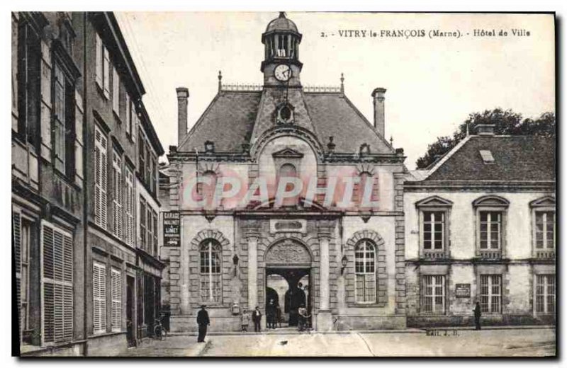 Old Postcard Vitry le Francois Marne City Hotel