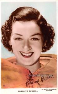 Rosalind Russell Movie Star Actor Actress Film Star Paper on back light paper...