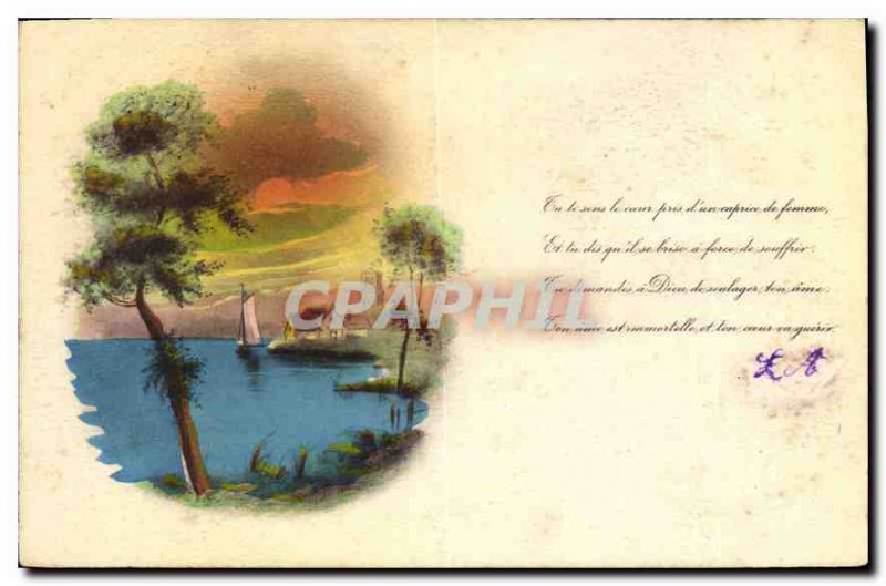 Old Post Card Landscape