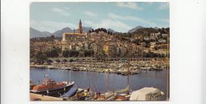 BF28732 menton le port ship le vieille ville  france  front/back image