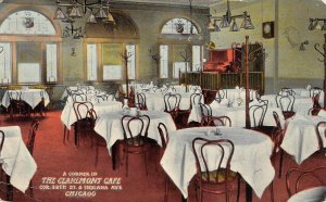 CLAREMONT CAFE Interior View Chicago, Illinois 1911 Rare Vintage Postcard