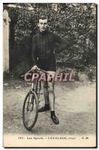 Postcard Old Bike Cycle Cycling Lavalade Stayer