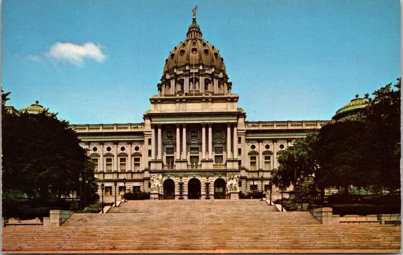 State Capitol Harrisburg Pennsylvania PA Postcard VTG UNP Vintage Unused Chrome