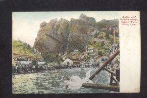 ELDORADO SPRINGS COLORADO BATHING SWIMMING POOL VINTAGE POSTCARD 1909