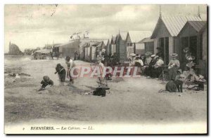 Old Postcard Bernieres The Cabins