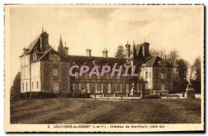 Old Postcard Louvigne Desert Castle Monthorin