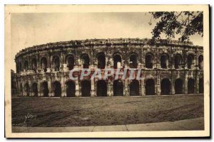 Old Postcard Nimes Gard Les Arenes