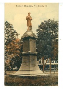 VT - Woodstock. Soldiers' Memorial