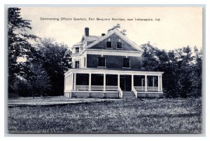 Officers Quarters Fort Benjamin Harrison Indianapolis IN 1908 DB Postcard V3