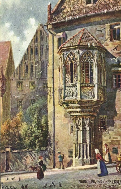 germany, NÜRNBERG, Schöner Erker (1910s) Raphael Tuck Oilette I - 611B