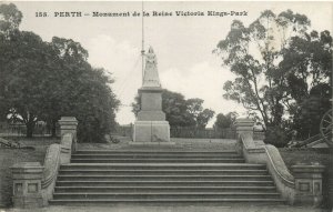 PC AUSTRALIA, PERTH, MONUMENT DE LA REINE VICTORIA, Vintage Postcard (b31425)