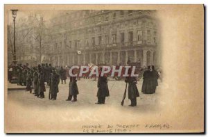 Old Postcard Fire in the theater French Paris March 8, 1900 Fire