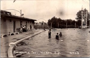 RPPC, Swimming Pool, Huron SD c1935 Vintage Postcard V66