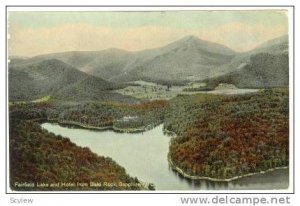 Fairfield Lake and Hotel from Bald Rock, Sapphire, North Carolina,00-10s