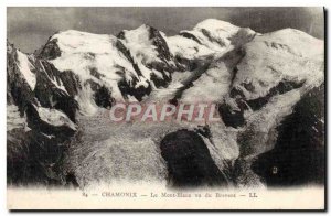 Old Postcard Chamonix Mont Blanc Vu Du Brevent