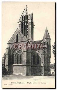 Old Postcard Dormans L & # 39Eglise