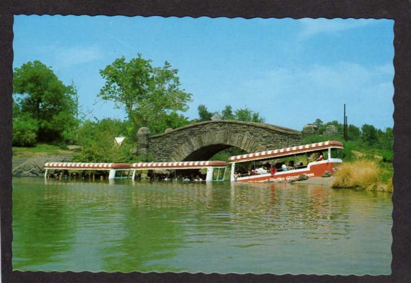 CA Train Ride Amusement Park Universal City Studios California Postcard