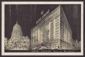 Hotel Loraine,Madison,WI Postcard 