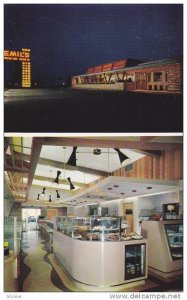 Night View, Bakery Window and Dining Area, Emil's Steer Inn and Restaurant, C...